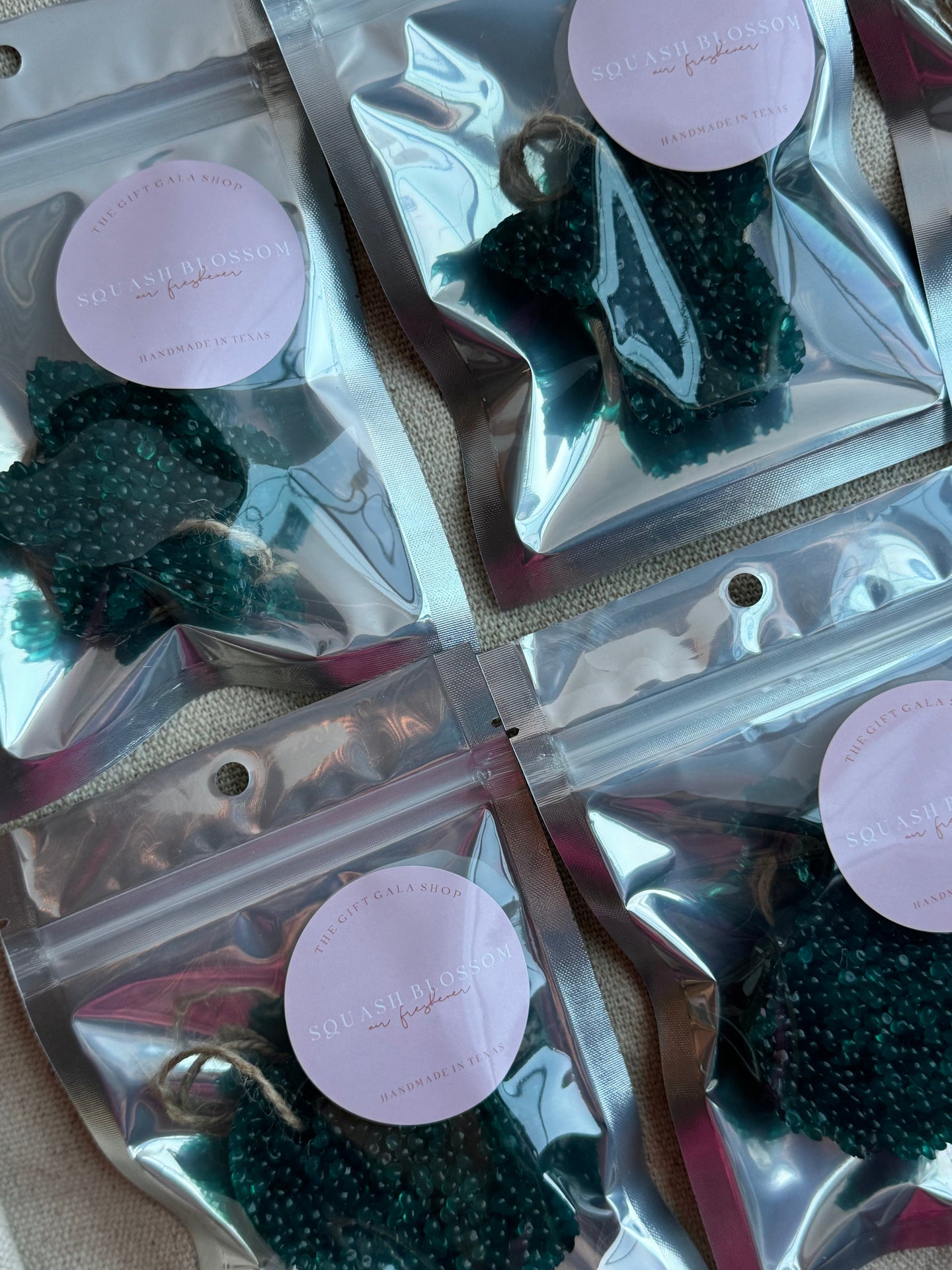 Squash Blossom Car Freshies | Air Freshener | Christmas Car Freshener The Gift Gala Shop Candle Co.